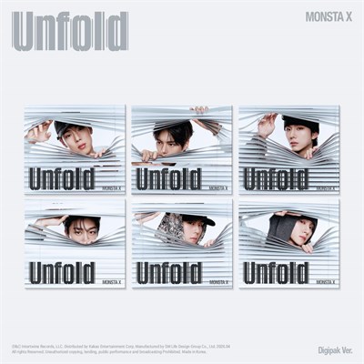 [Предзаказ] MONSTA X English Album - Unfold (DIGIPACK VER.) 3461