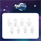 [Sold out] ATEEZ X ANITEEZ - плюшевый брелок SILVER ANITEEZ PLUSH KEYRING (ANITEEZ IN DEJA VU) 3867